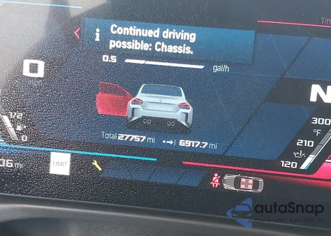 2023 BMW M2 из США, поврежденный, VIN 3MF13DM09P8D45313